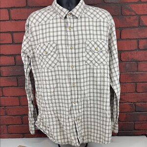 Northwest Men's XXLT Checkered Button-Up Shirt –‎ 100% Cotton, Casual Fit